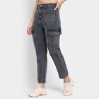 Ladies' 100% Cotton Jeans, Light Grey, small image number null