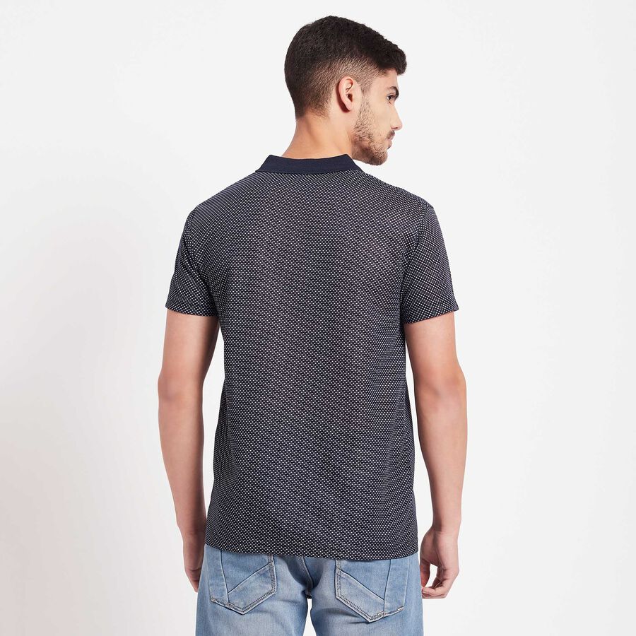 Solid Polo Shirt, Navy Blue, large image number null