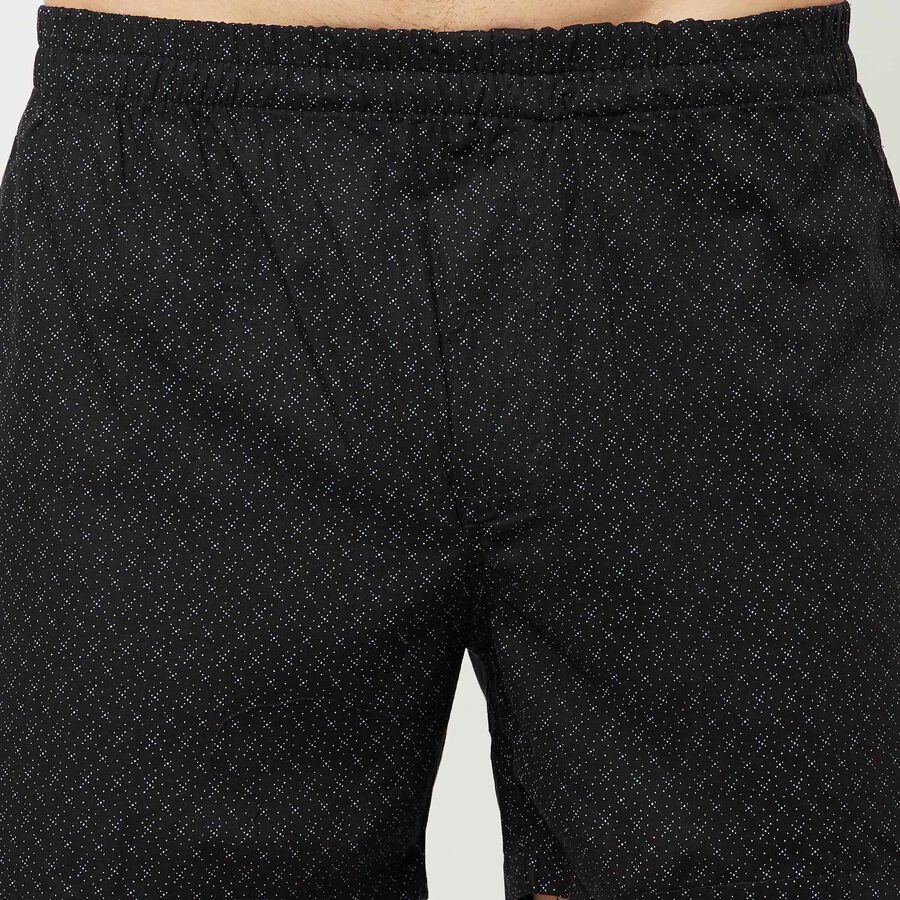 Cotton Printed Boxers, Black, large image number null