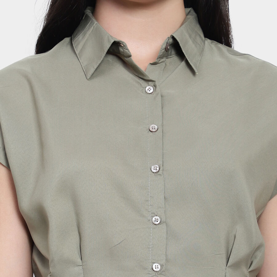 Solid Shirt, Olive, large image number null