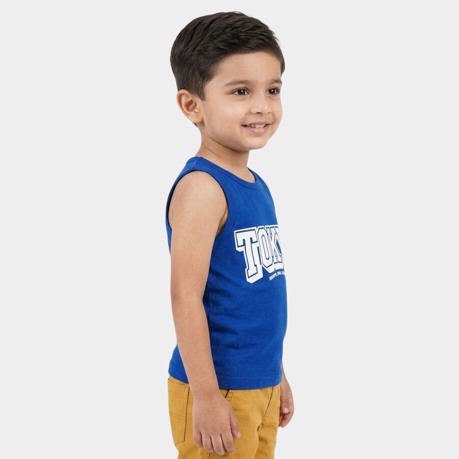 Boys' T-Shirt, रॉयल ब्लू, large