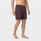 Men's Wine Classic Fit Geometric Printed Boxers, वाइन, small