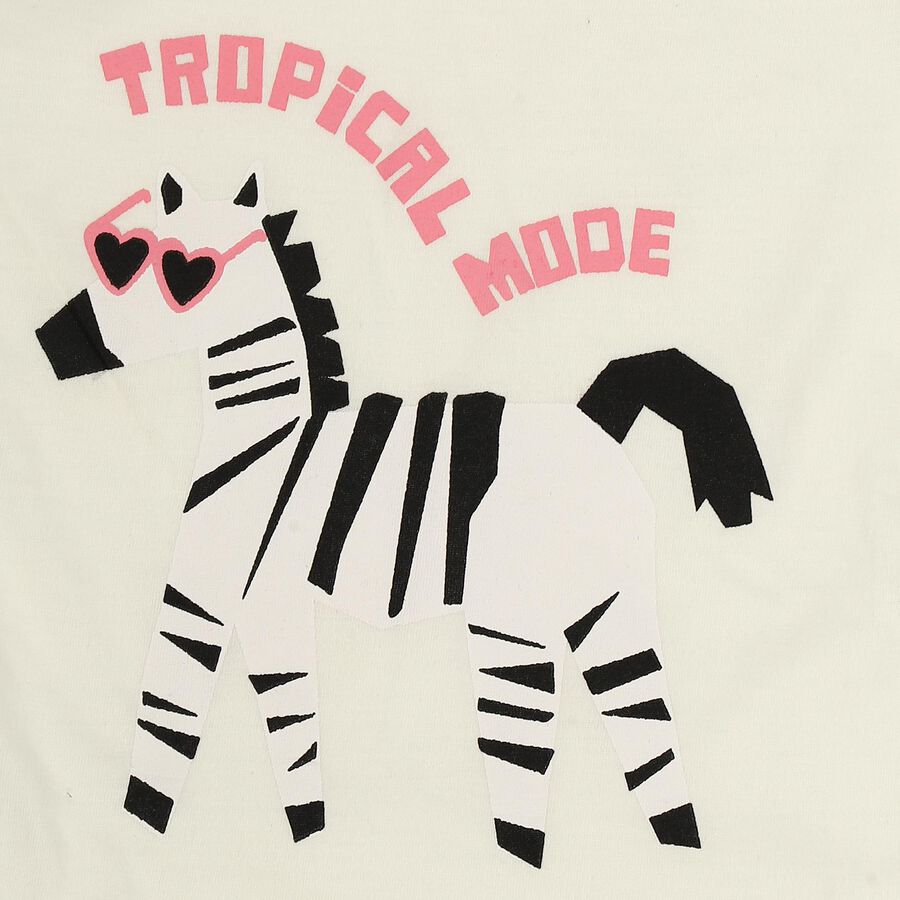 Girls Beige Casual Upper and Bottom Set, गहरा पीला, large