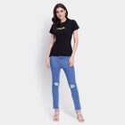 Ladies' Round Neck T-Shirt, Black, small image number null