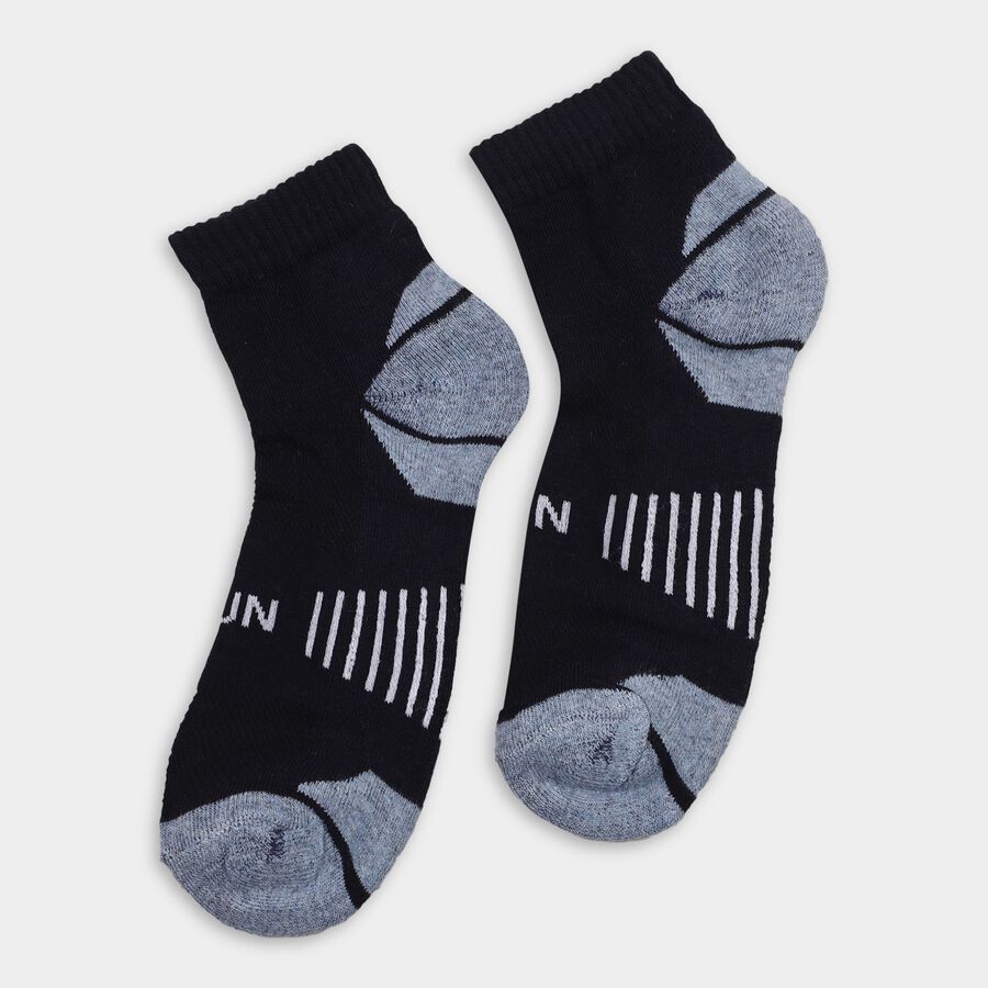 Men's Socks (Pack of 3), चारकोल, large image number null
