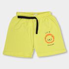 Infants' 100% Cotton Half Pant, Yellow, small image number null