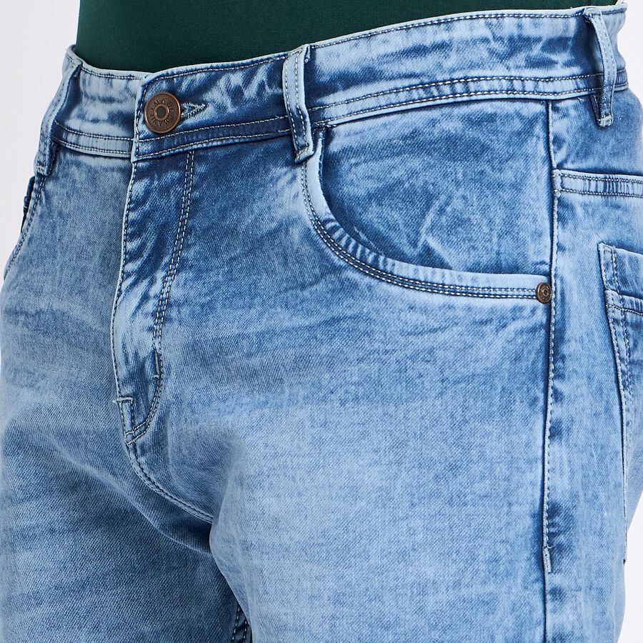 Men's 100% Cotton Slim Fit Jeans, Light Blue, large