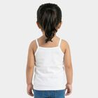 Infants White Cotton Scoop Neck Casual Vest, सफ़ेद, small