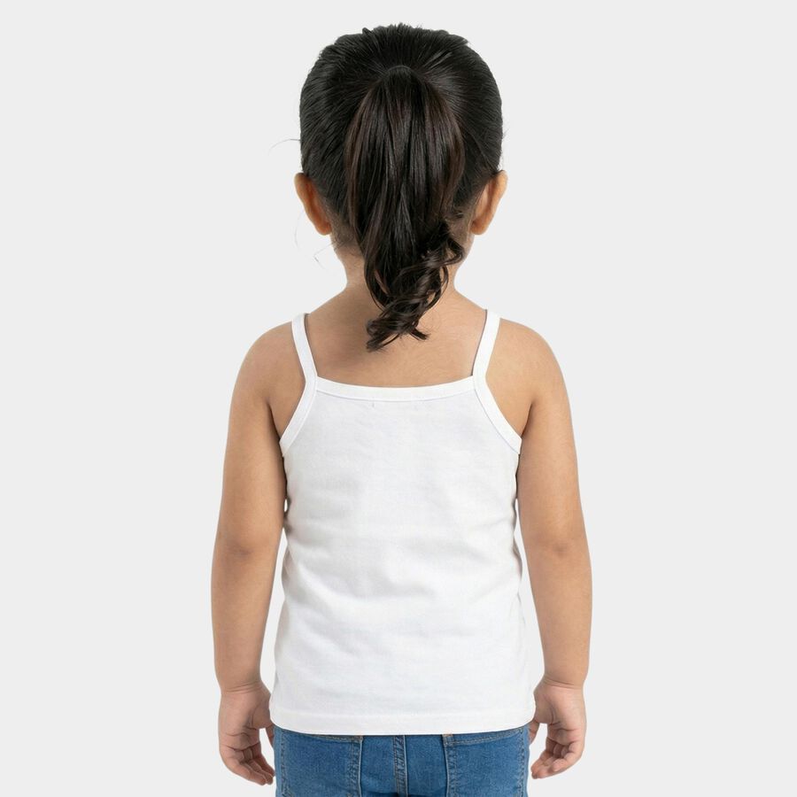 Infants White Cotton Scoop Neck Casual Vest, सफ़ेद, large