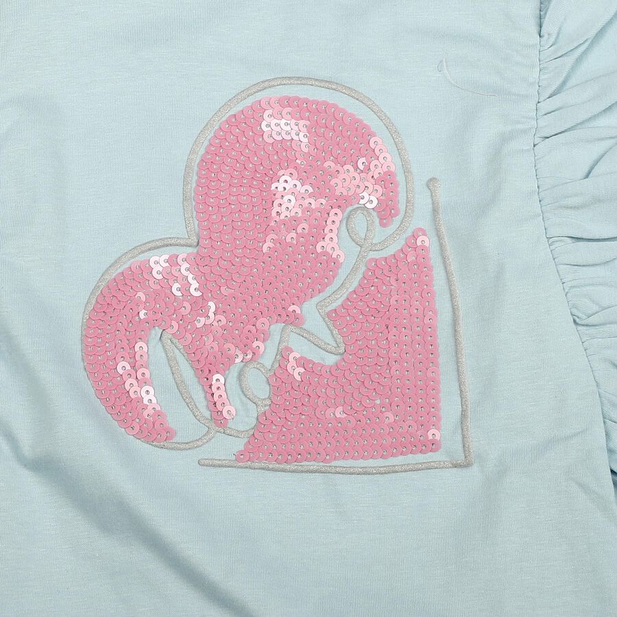 Girls' T-Shirt, Light Blue, large