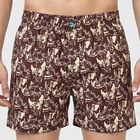 Men's Wine Regular Fit Solid Boxers, वाइन, small