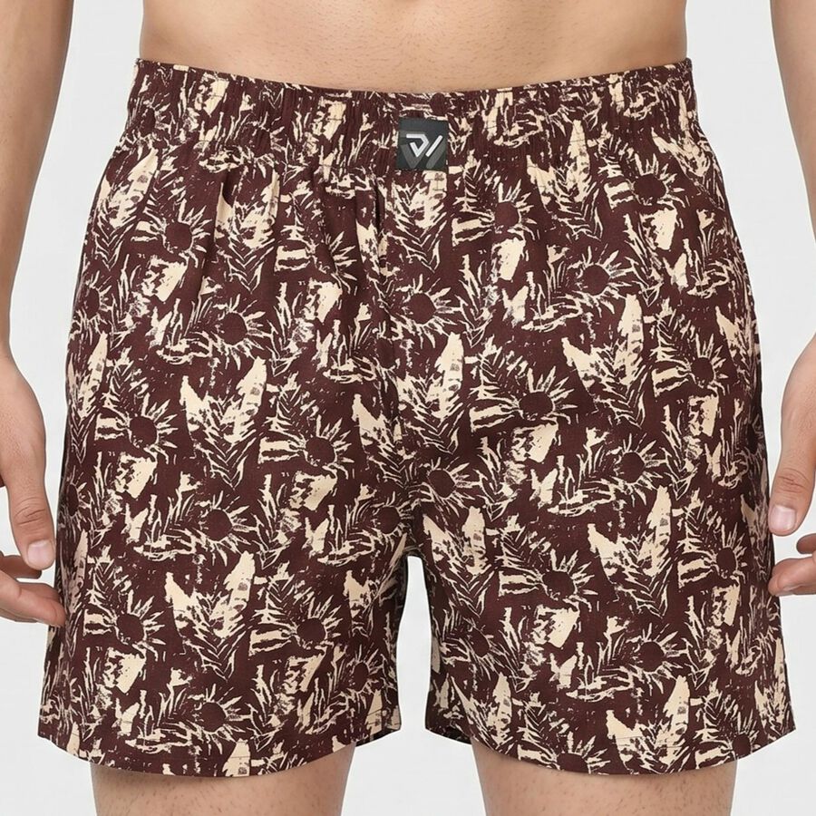 Men's Wine Regular Fit Solid Boxers, वाइन, large