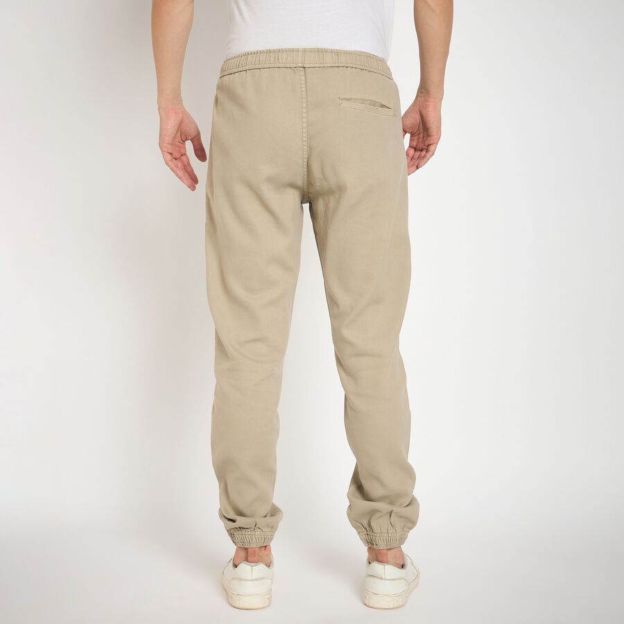 Men's Slim Fit Casual Trousers, हल्का ग्रे, large image number null