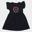 Girls' Frock, Navy Blue, small