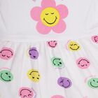 Infant Girls' 100% Cotton Frock , सफ़ेद, small image number null