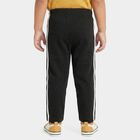 Boys Black Straight Fit Graphic Printed Pyjama, Black, small