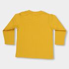 Infants' Mustard Yellow Round Neck Casual T-Shirt, पीला, small image number null