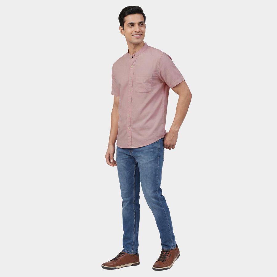 Men's Casual Shirt, Peach, large