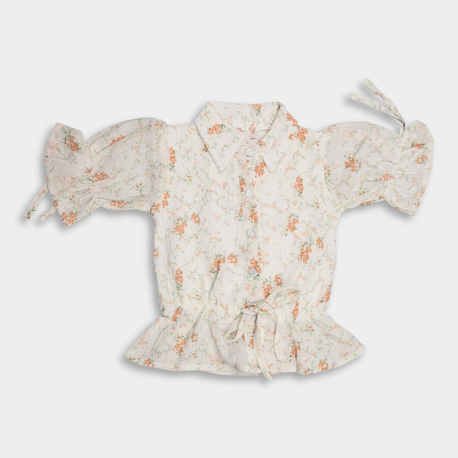 Girls' T-Shirt, सफ़ेद, large