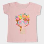 Girls' 100% Cotton T-Shirt, हल्का गुलाबी, small image number null
