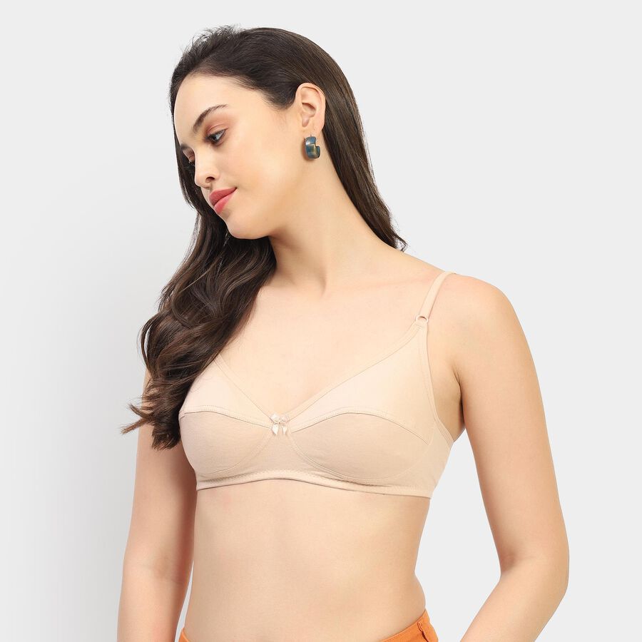 Ladies' 100% Cotton Bra , गहरा पीला, large image number null