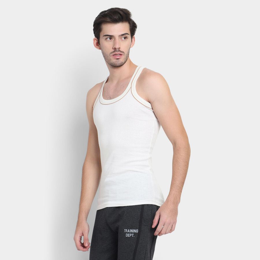 Men's 100% Cotton Gym T-Shirt , ऑफ व्हाइट, large image number null