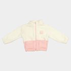Infants' Light Pink High Neck Zip-Up Sweatshirt, Light Pink, small