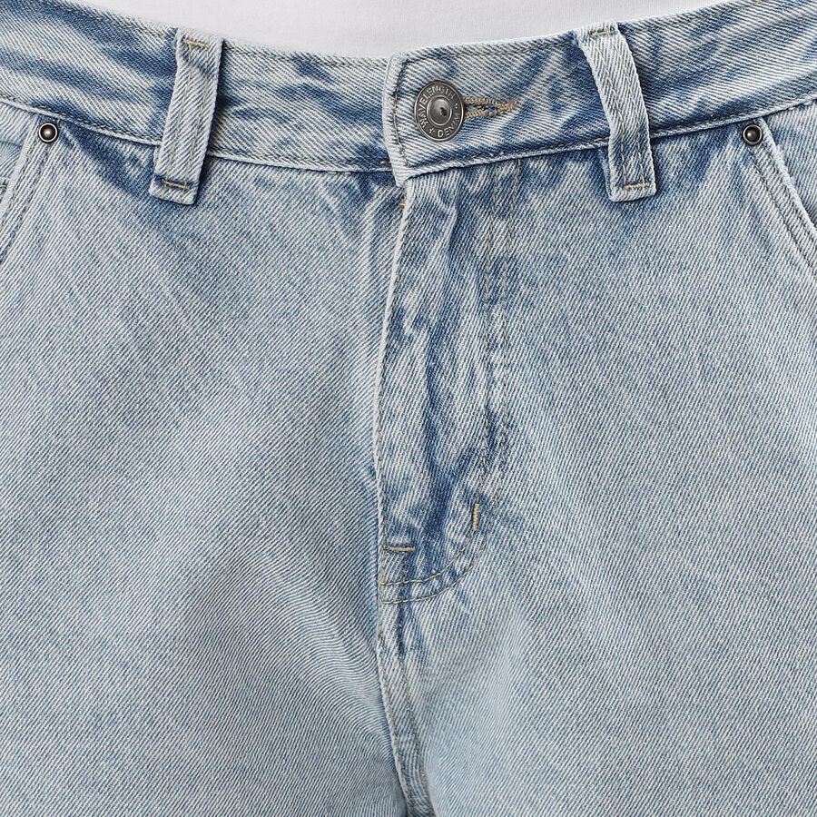 Men's Blue Regular Fit Five-Pocket Jeans, Light Blue, large