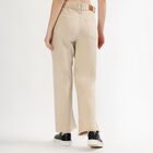 Women's Light Beige Wide Leg High Waist Jeans, Off White, small image number null