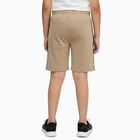 Boys' Cotton Blend Bermuda Shorts, Beige, small