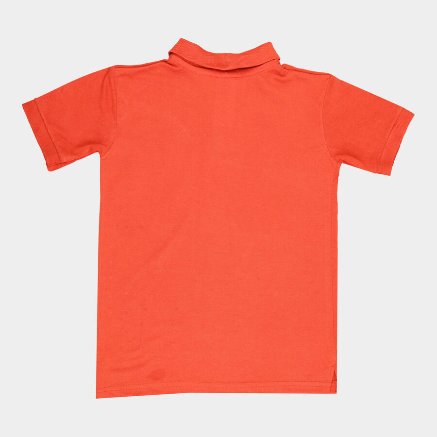 Boys Solid T-Shirt, रस्ट, large image number null
