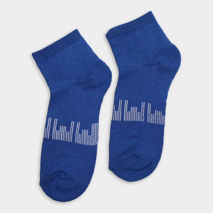 Men's Socks (Pack of 2), मध्यम नीला, large