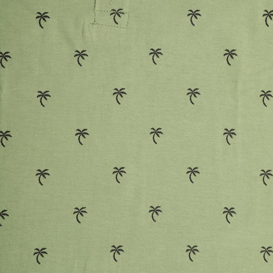 Boys' 100% Cotton Half Sleeves T-Shirt, Olive, large image number null