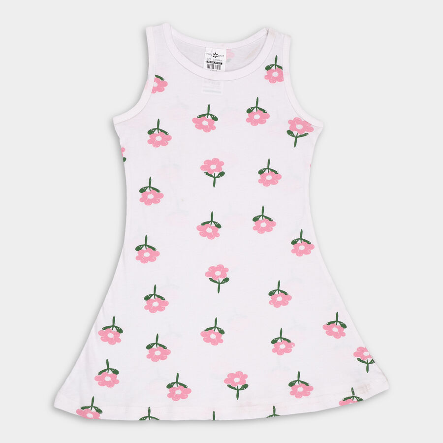 Girls' Frock, Off White, large image number null
