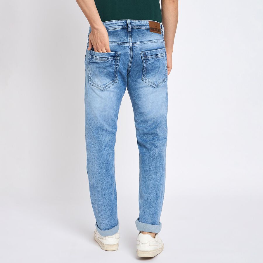 Men's 100% Cotton Slim Fit Jeans, Light Blue, large