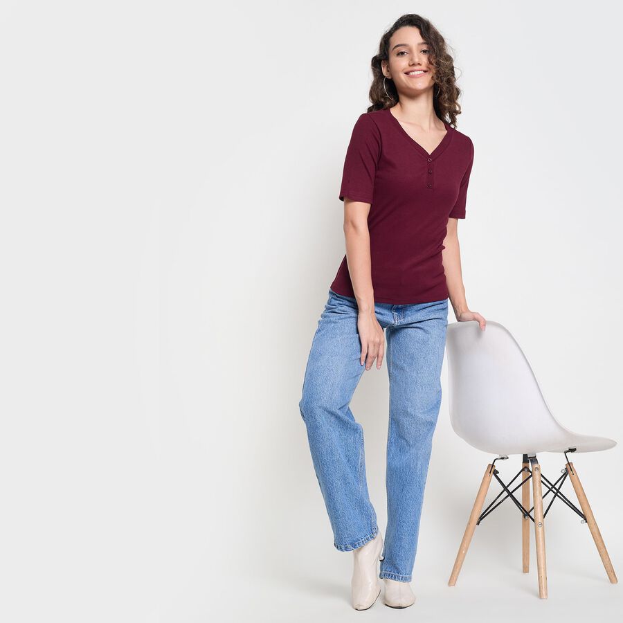 Ladies' Top, वाइन, large image number null