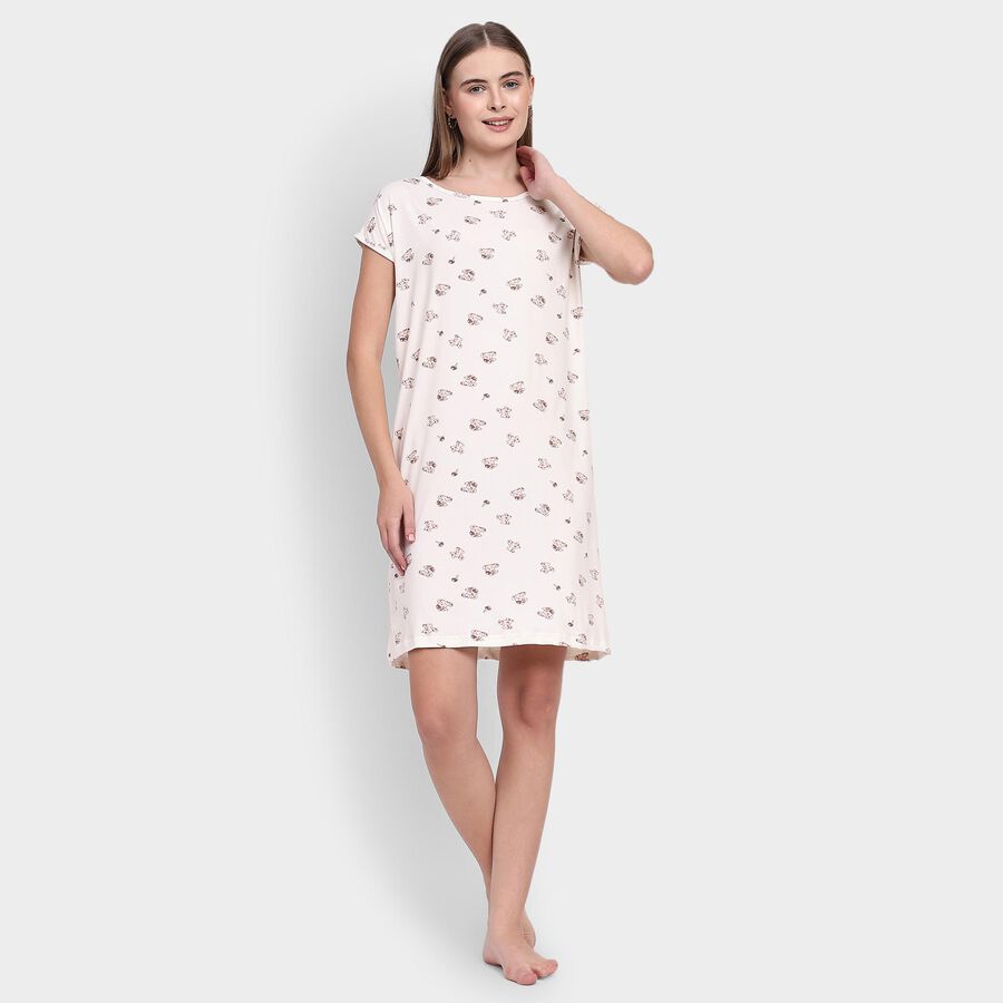Ladies' Nighty , Beige, large image number null
