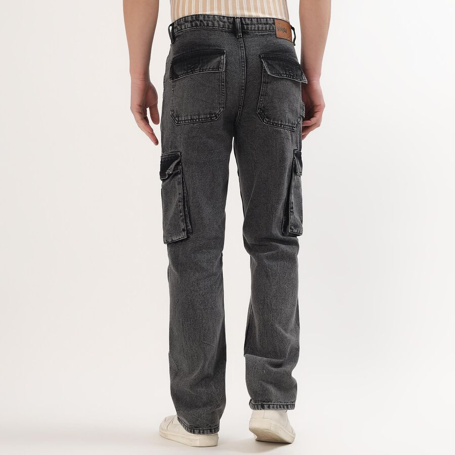 Men's Denim Blue Slim Fit Jeans, हल्का ग्रे, large