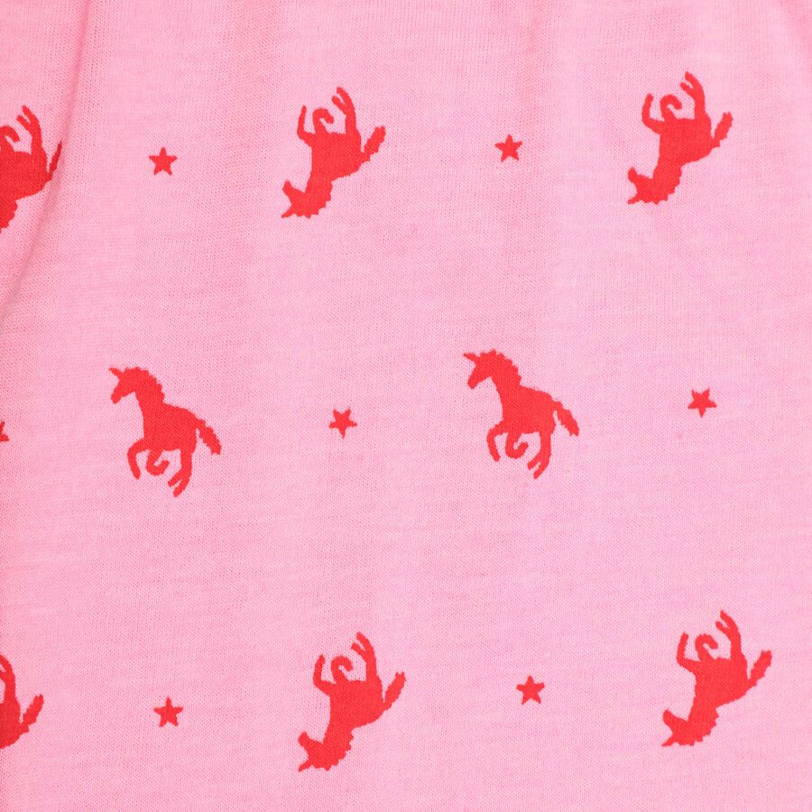 Girls All Over Print Capri, Pink, large image number null