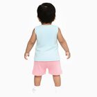 Infants' 100% Cotton Short Set, Aqua, small image number null
