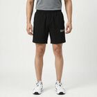 Men's Black Regular Fit Solid Shorts, Black, small