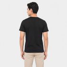 Men's Dark Grey Round Neck Regular T-Shirt, Dark Grey, small