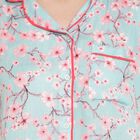 Printed Night Suit, Light Blue, small image number null