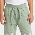 Infants Mint Green Jogger Polka Dot Printed Pyjama, Light Green, small