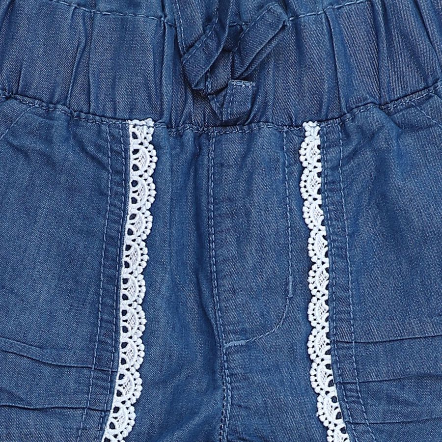 Girls' Jeans, मध्यम नीला, large image number null