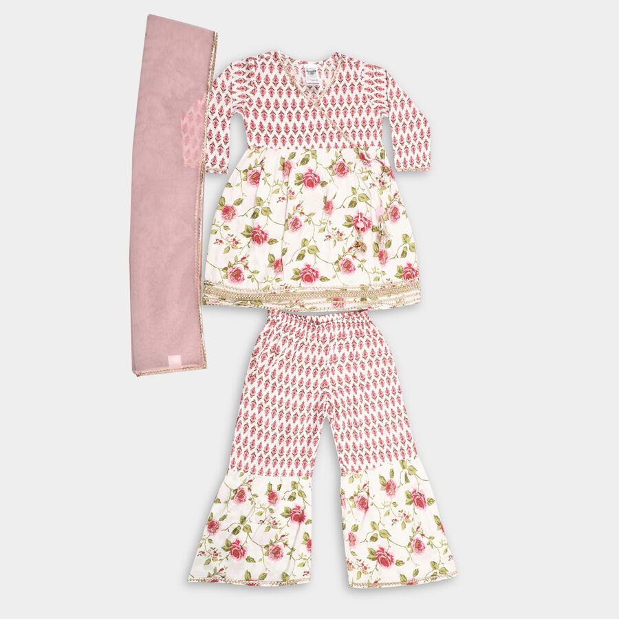 Girl's Fusion Set , Off White, large image number null