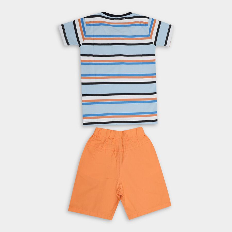 Boys' 100% Cotton Woven Baba Suit, हल्का नीला, large image number null