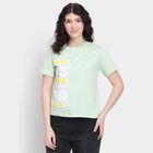 Ladies' 100% Cotton Round Neck T-Shirt, Neon Green, small image number null