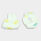 Infants' 100% Cotton Gift Set (Cap, Mittens, Booties), Light Green, small
