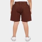 Boys Maroon Regular Fit Casual Bermuda Shorts, Maroon, small